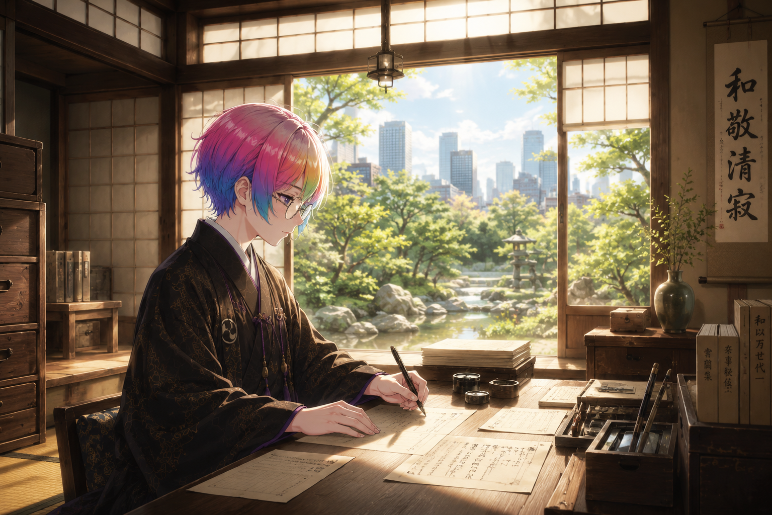 茶室の背景